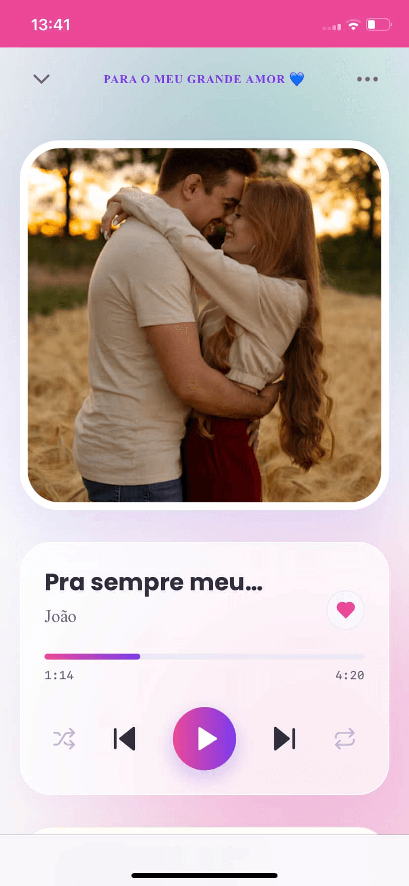 Mockup do EverMoment